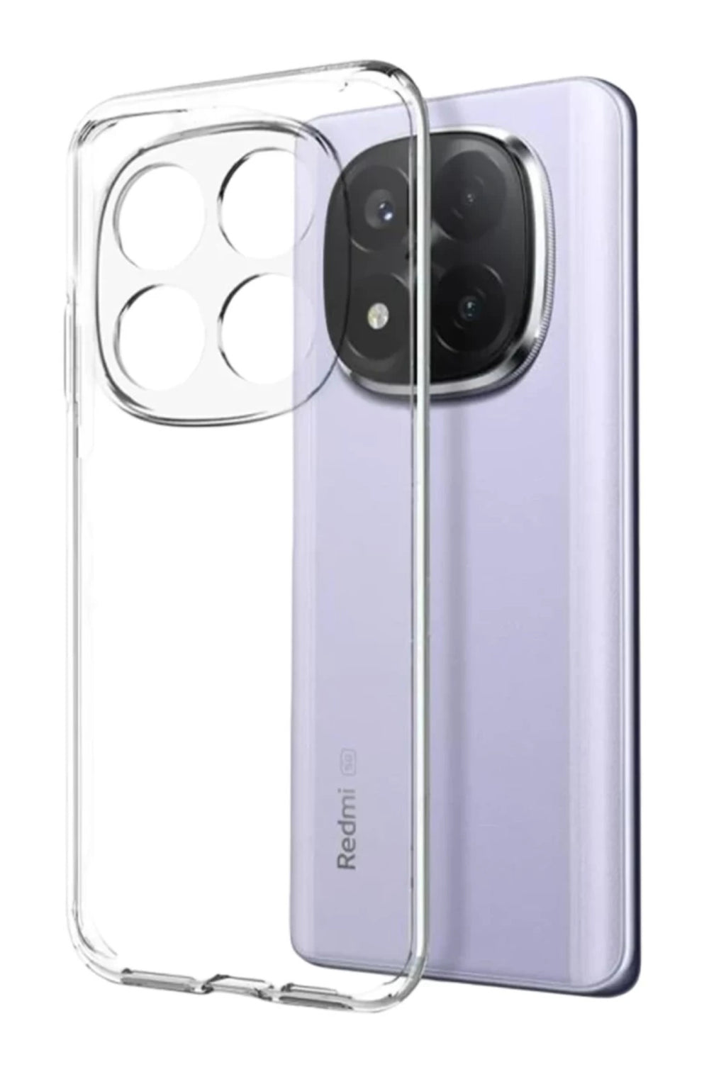 Xiaomi Redmi Note 15 4G Uyumlu Lüx Şeffaf Silikon - Şeffaf