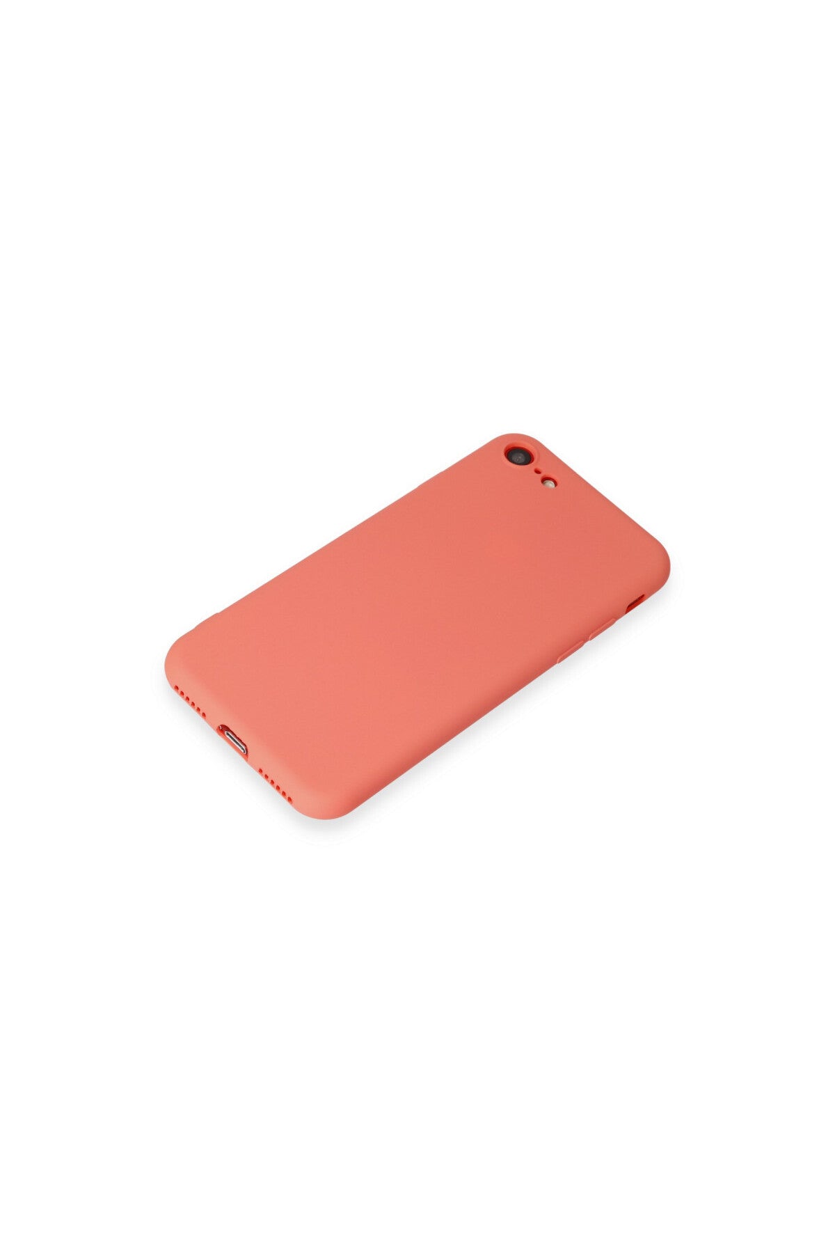 Apple iPhone 7 Uyumlu Kılıf First Silikon - Turuncu