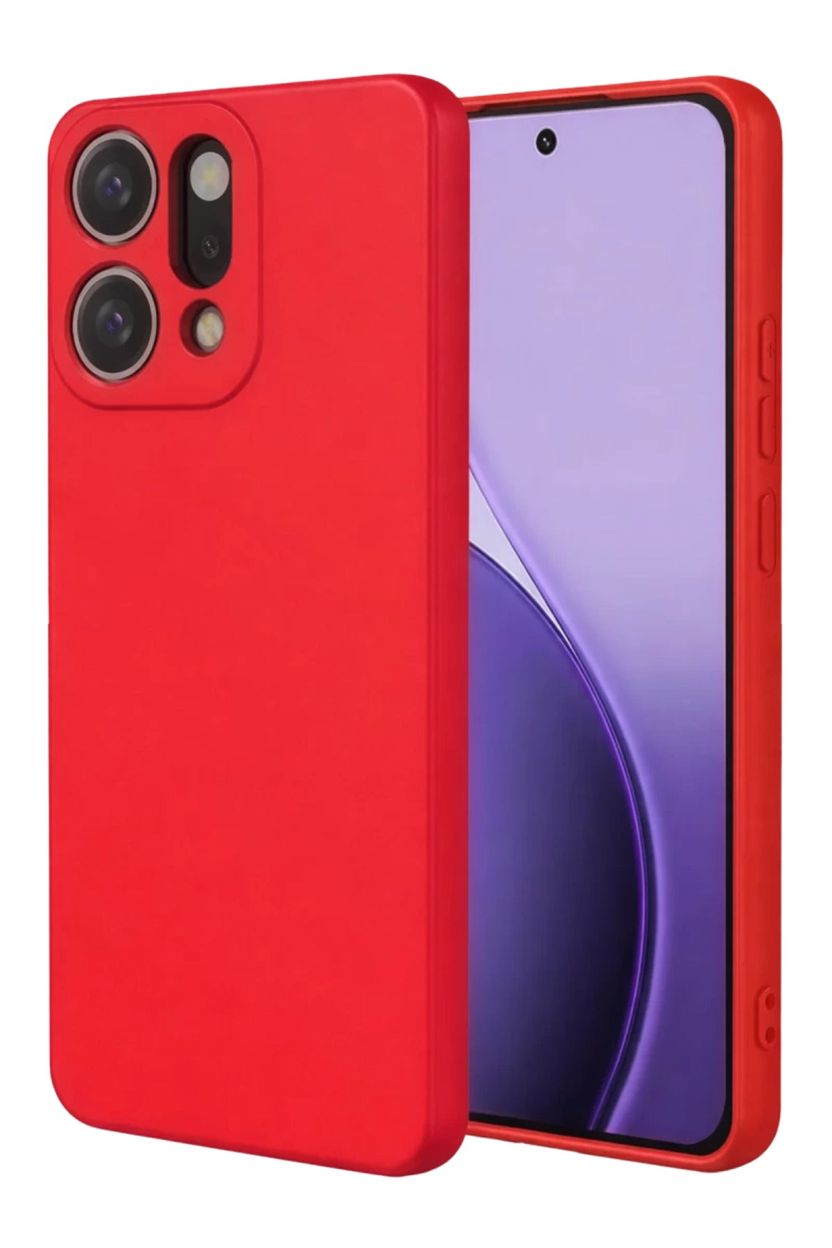 Oppo Reno 14 Uyumlu First Silikon - Kırmızı