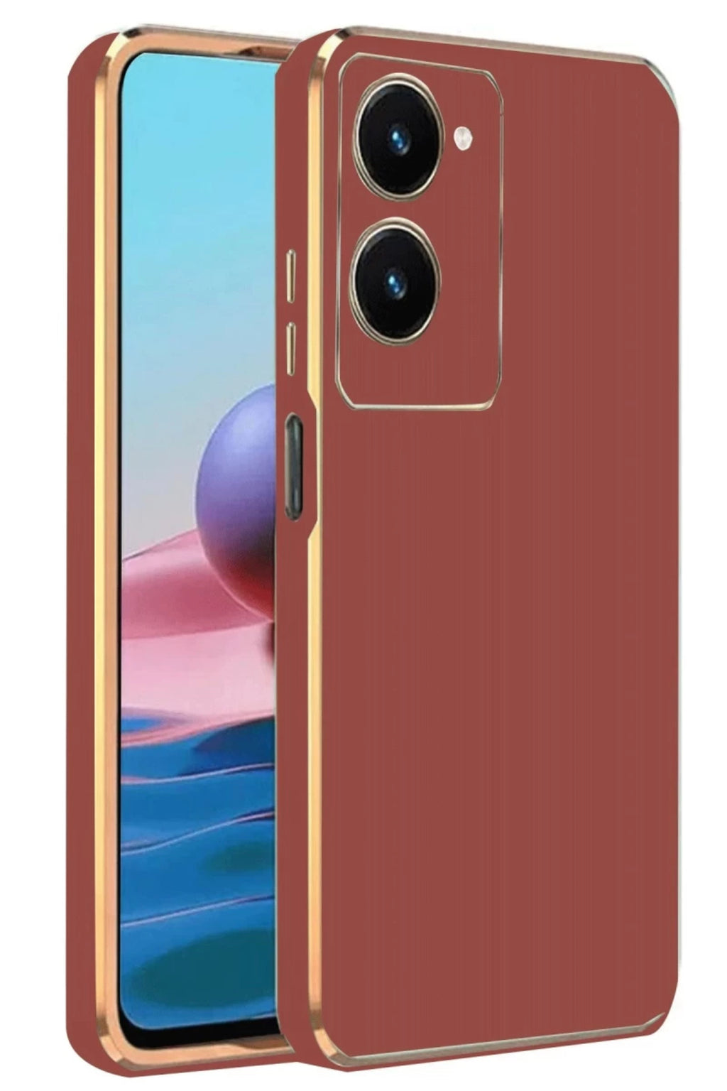 Vivo Y18 Uyumlu Kılıf Volet Silikon - Kırmızı