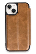 Apple iPhone 14 Uyumlu Kılıf Flip Cover - Taba