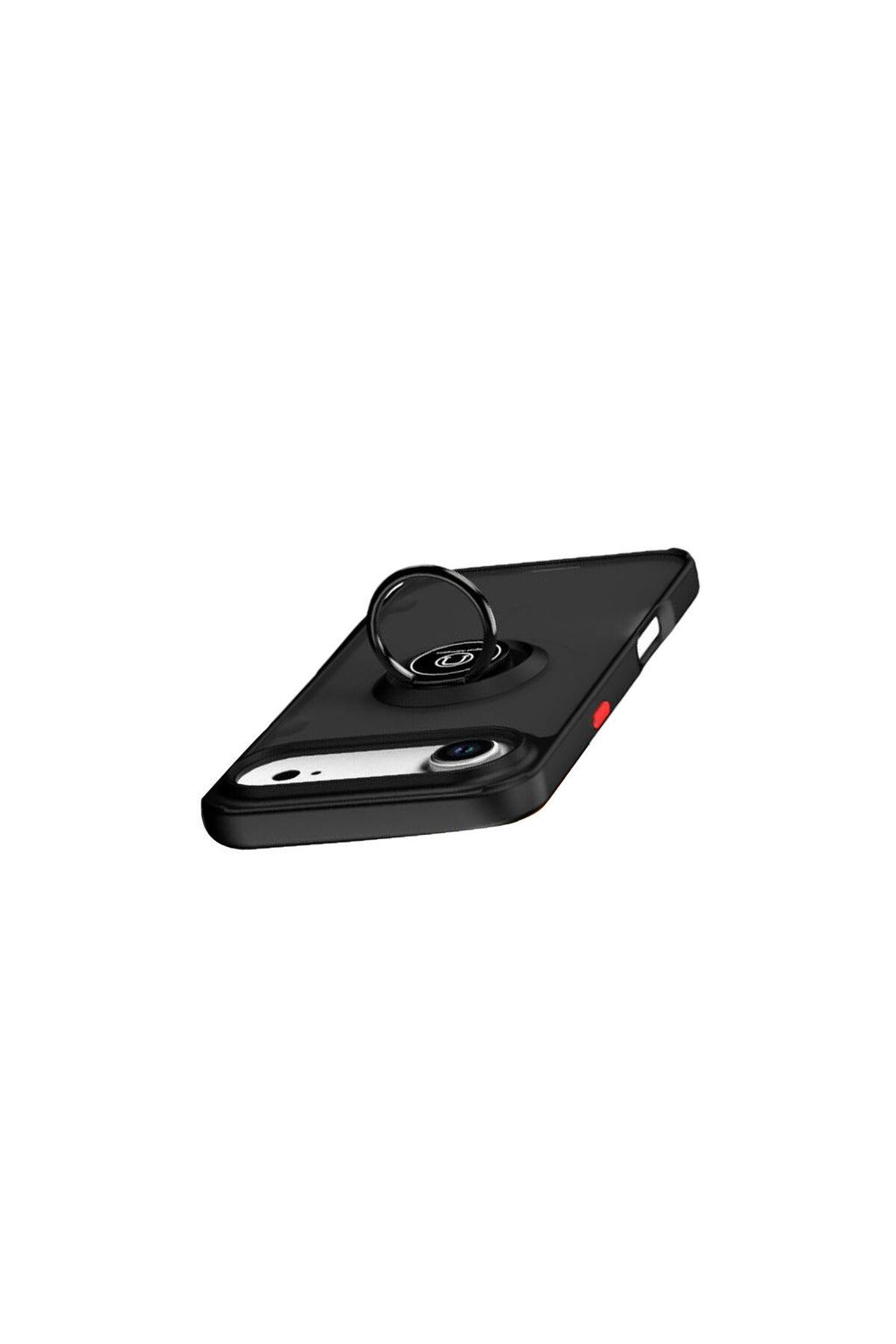 Apple iPhone 17 Air Uyumlu Montreal Yüzüklü Silikon Kapak - Siyah