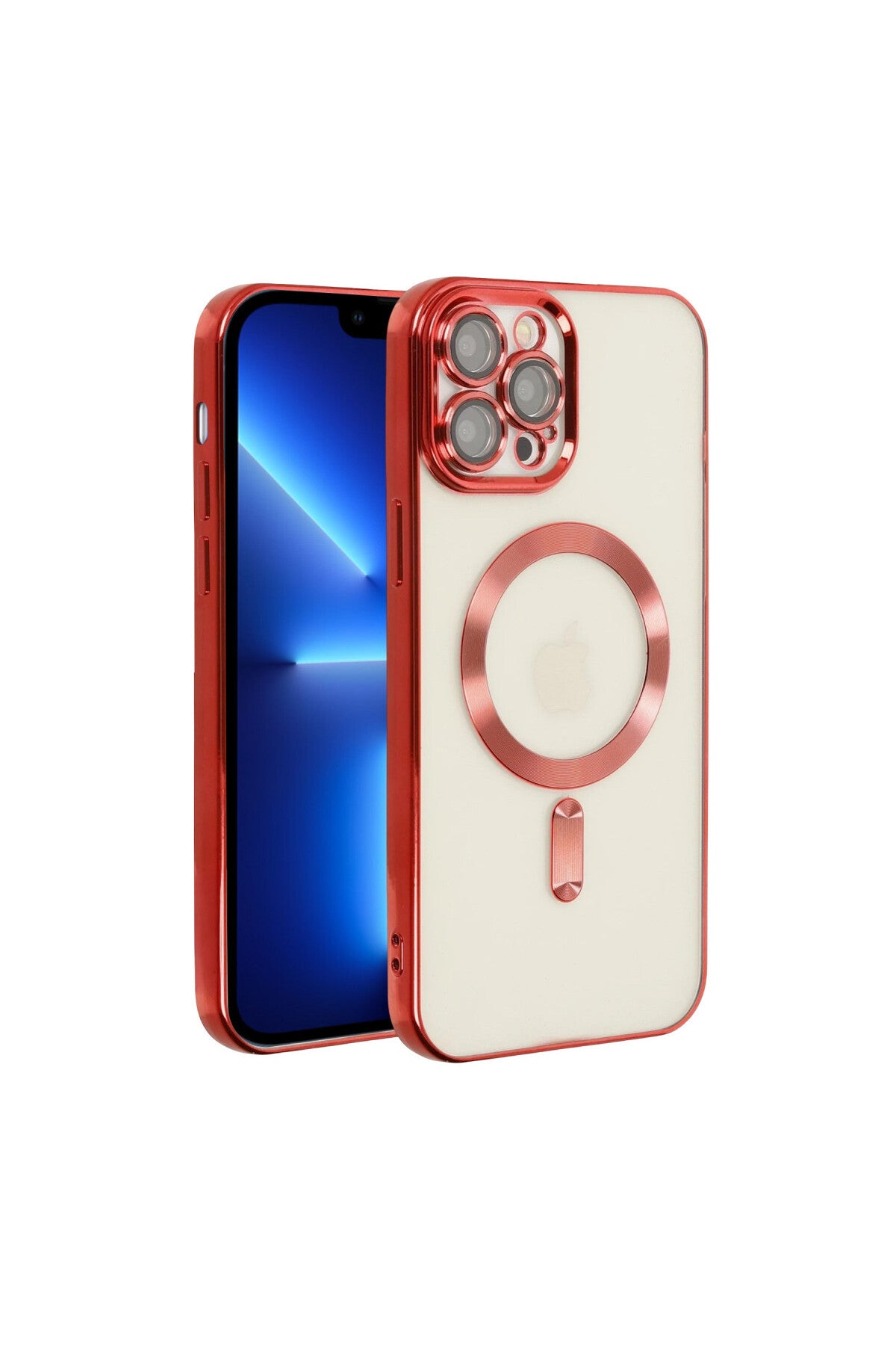 Apple iPhone 13 Pro Uyumlu Kılıf Kross Magneticsafe Kapak - Kırmızı