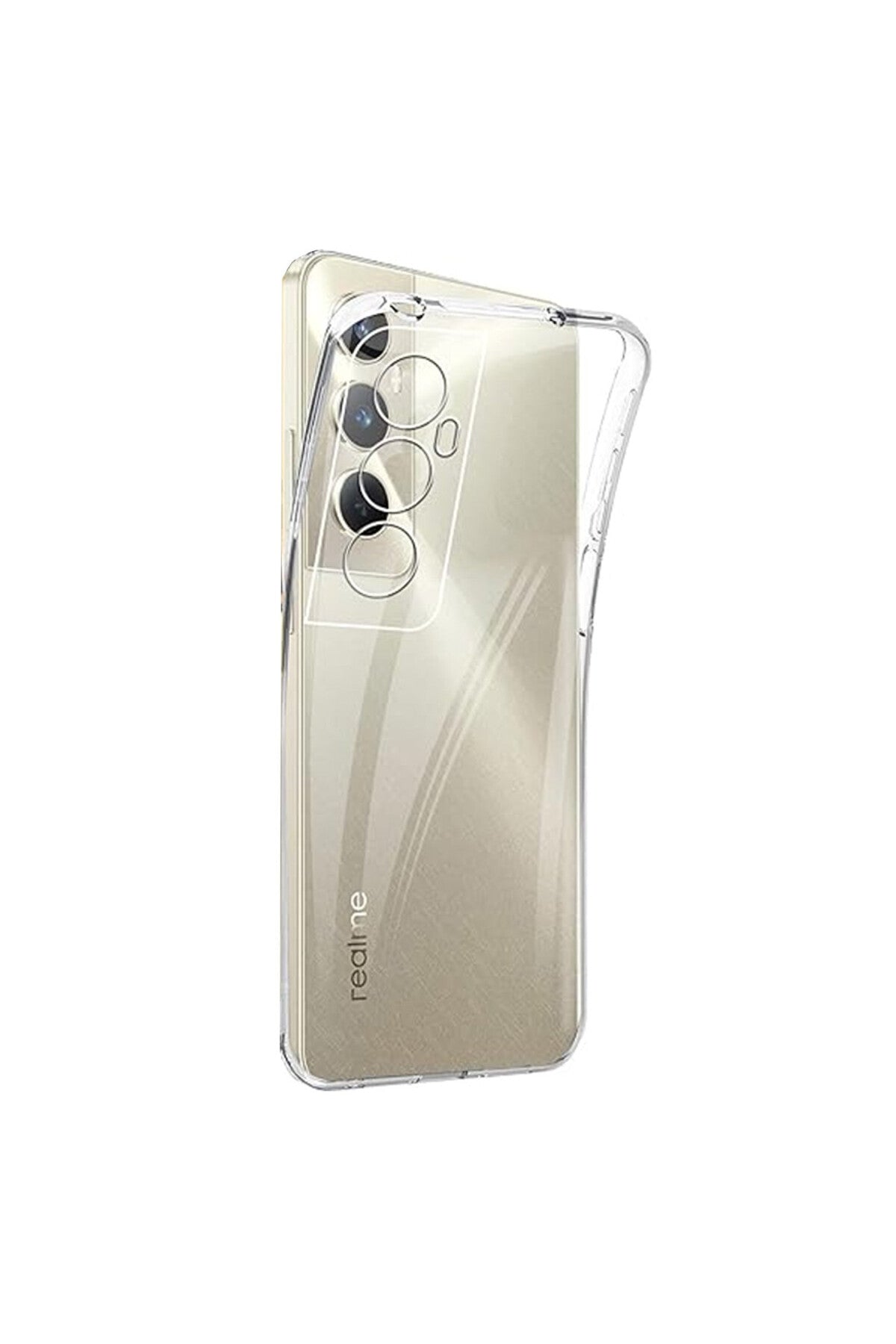 Realme C65 Uyumlu Kılıf Lüx Şeffaf Silikon