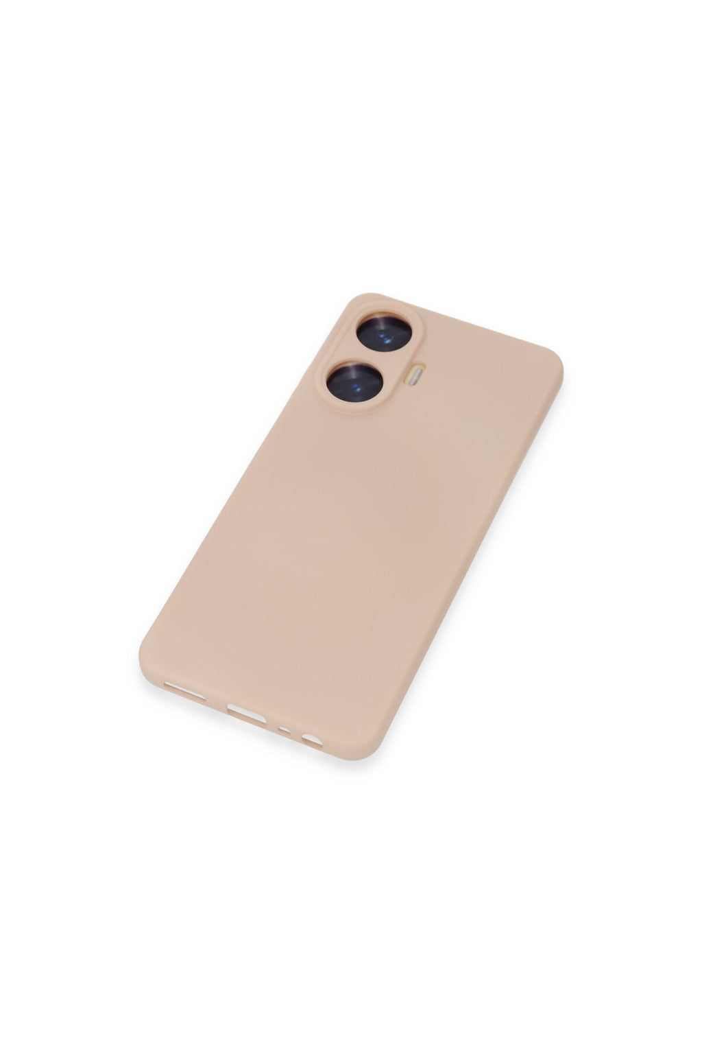 Realme C55 Uyumlu Kılıf Nano içi Kadife Silikon - Pudra