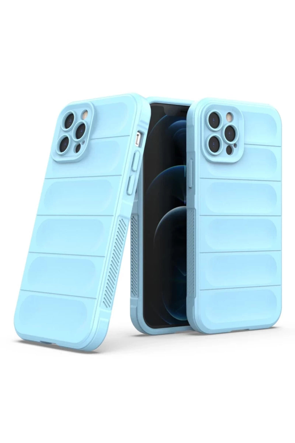 Apple iPhone 12 Pro Uyumlu Kılıf Optimum Silikon - Sky Blue