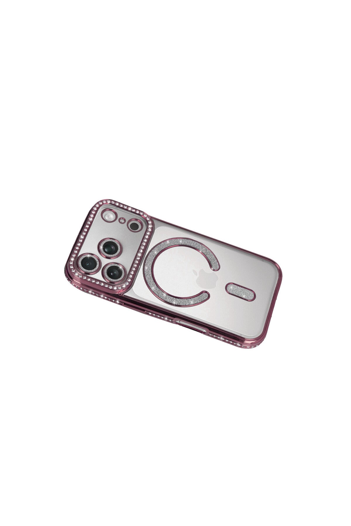 Apple iPhone 17 Pro Uyumlu Joke Simli Magneticsafe Kılıf - Pembe