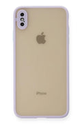 Apple iPhone XS Max Uyumlu Kılıf Montreal Silikon Kapak - Mor