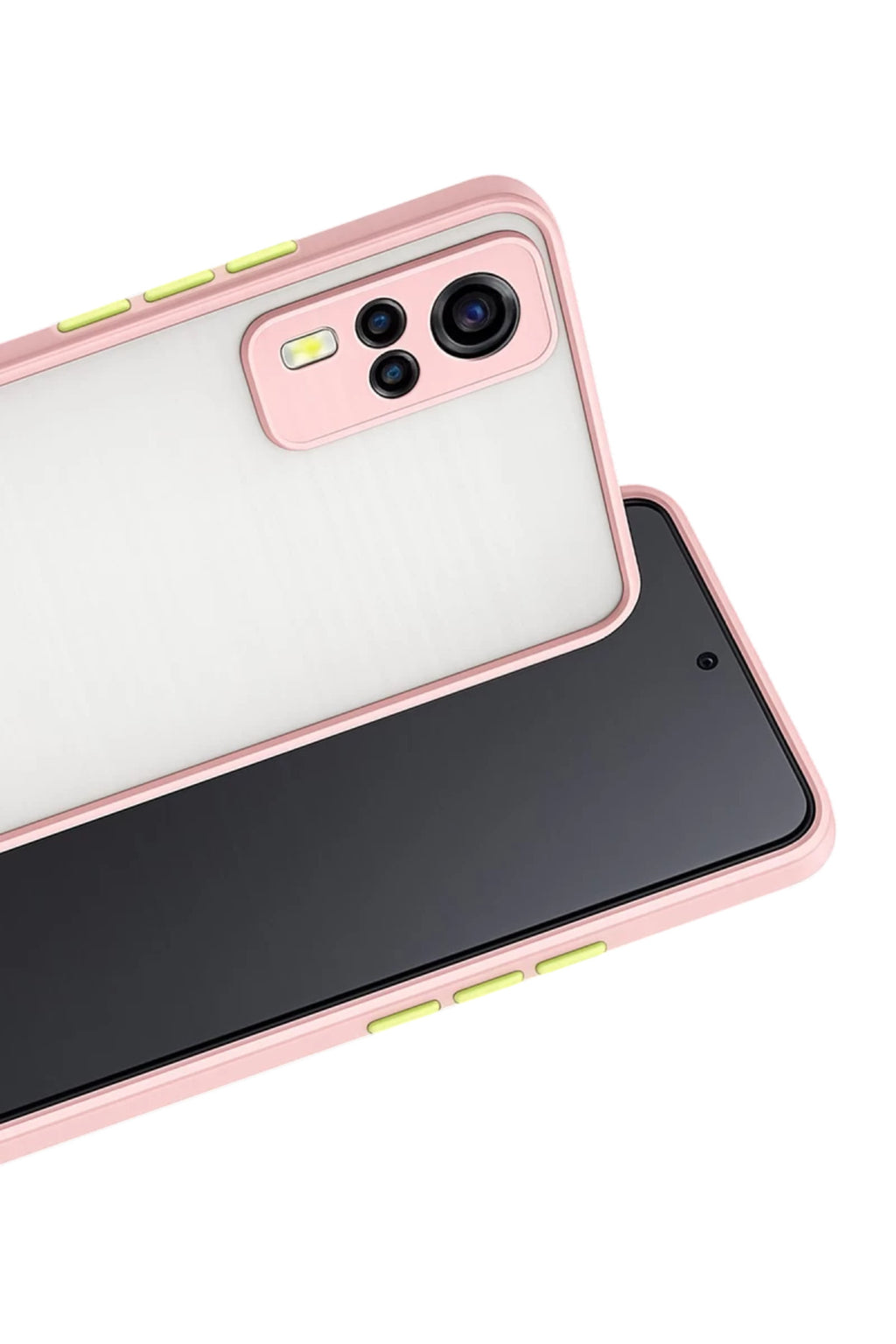 Vivo Y53S Uyumlu Kılıf Montreal Silikon Kapak - Pembe