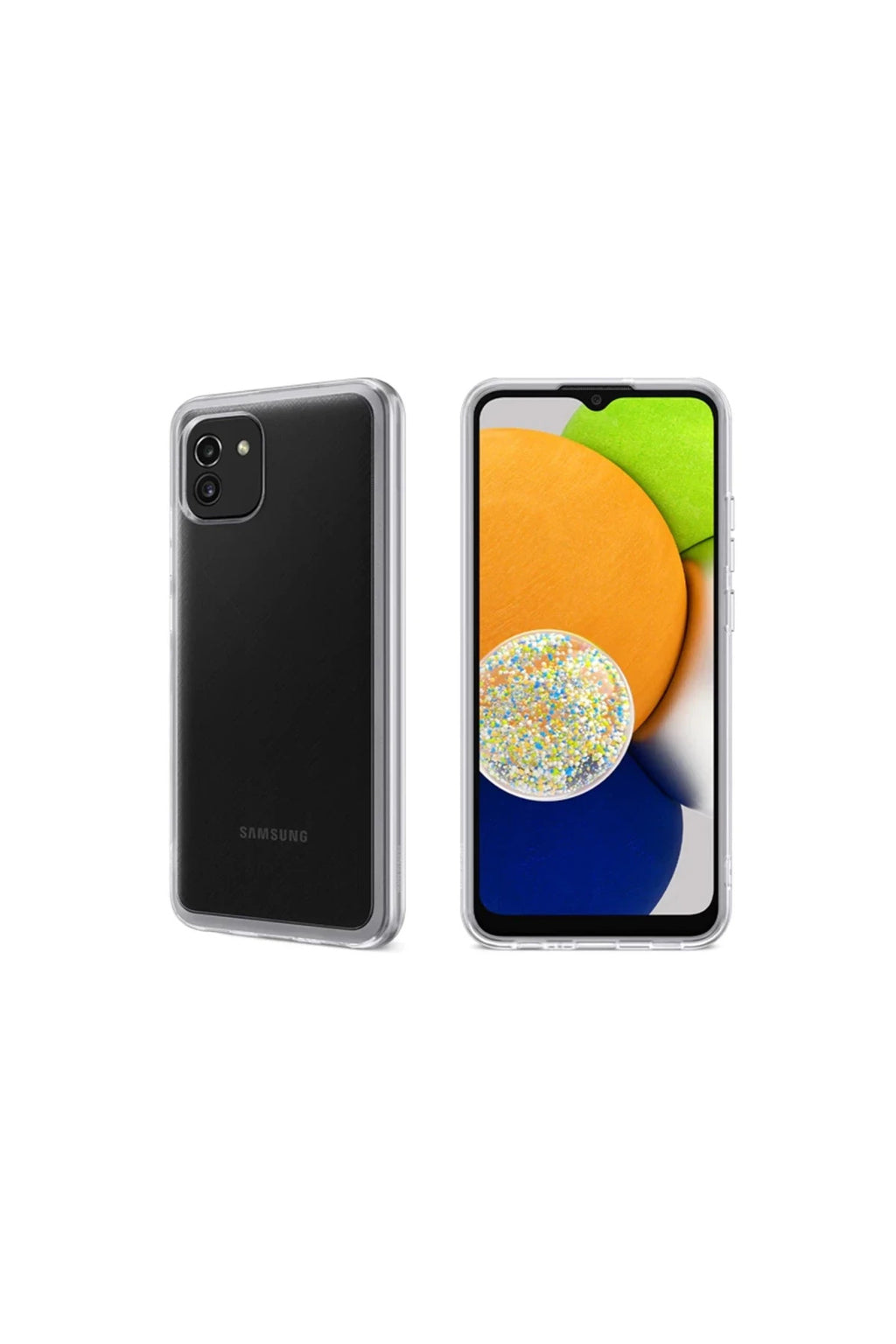 Samsung Galaxy A03 Uyumlu Kılıf Lüx Şeffaf Silikon