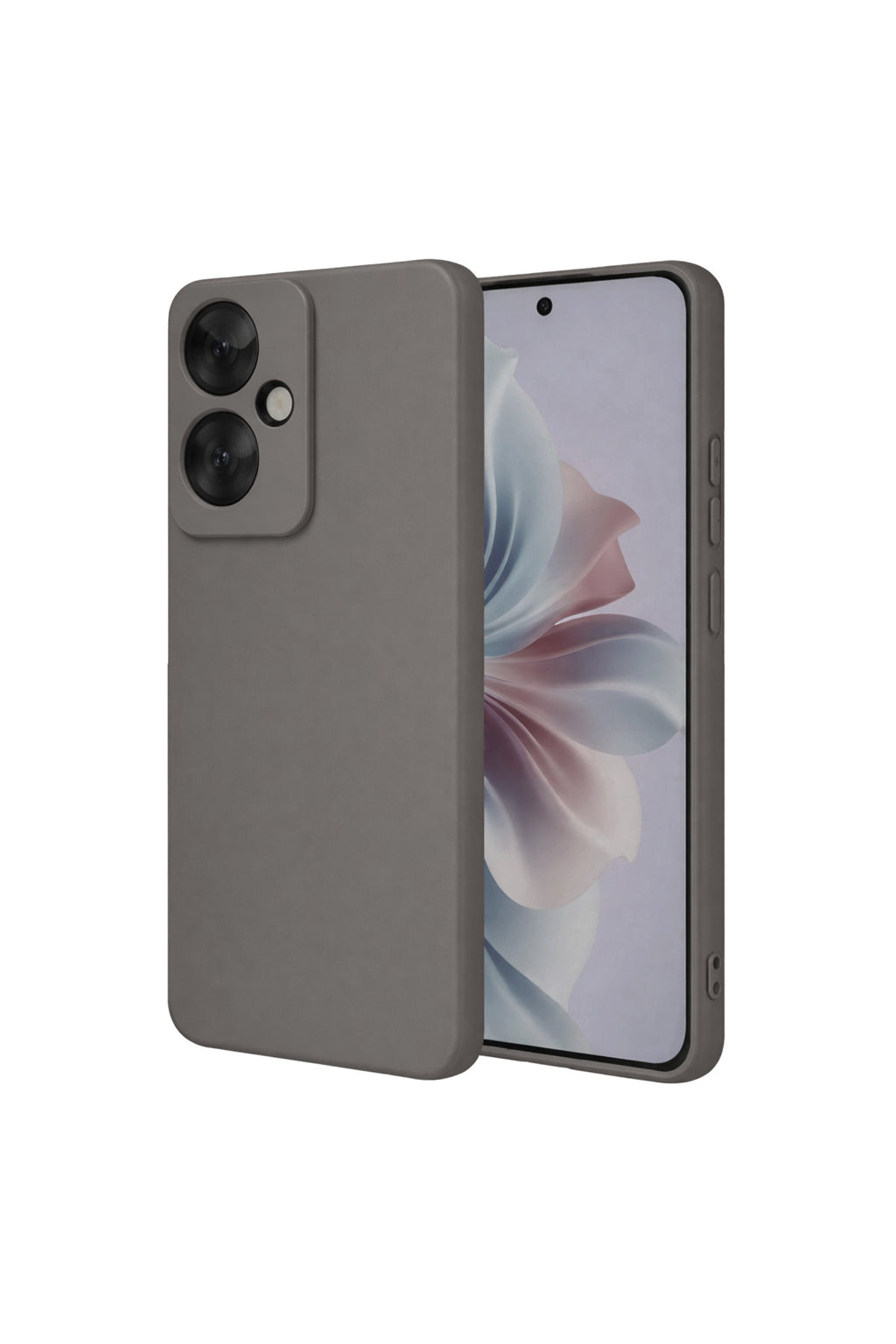 Oppo Reno 11F Uyumlu Kılıf First Silikon - Gri