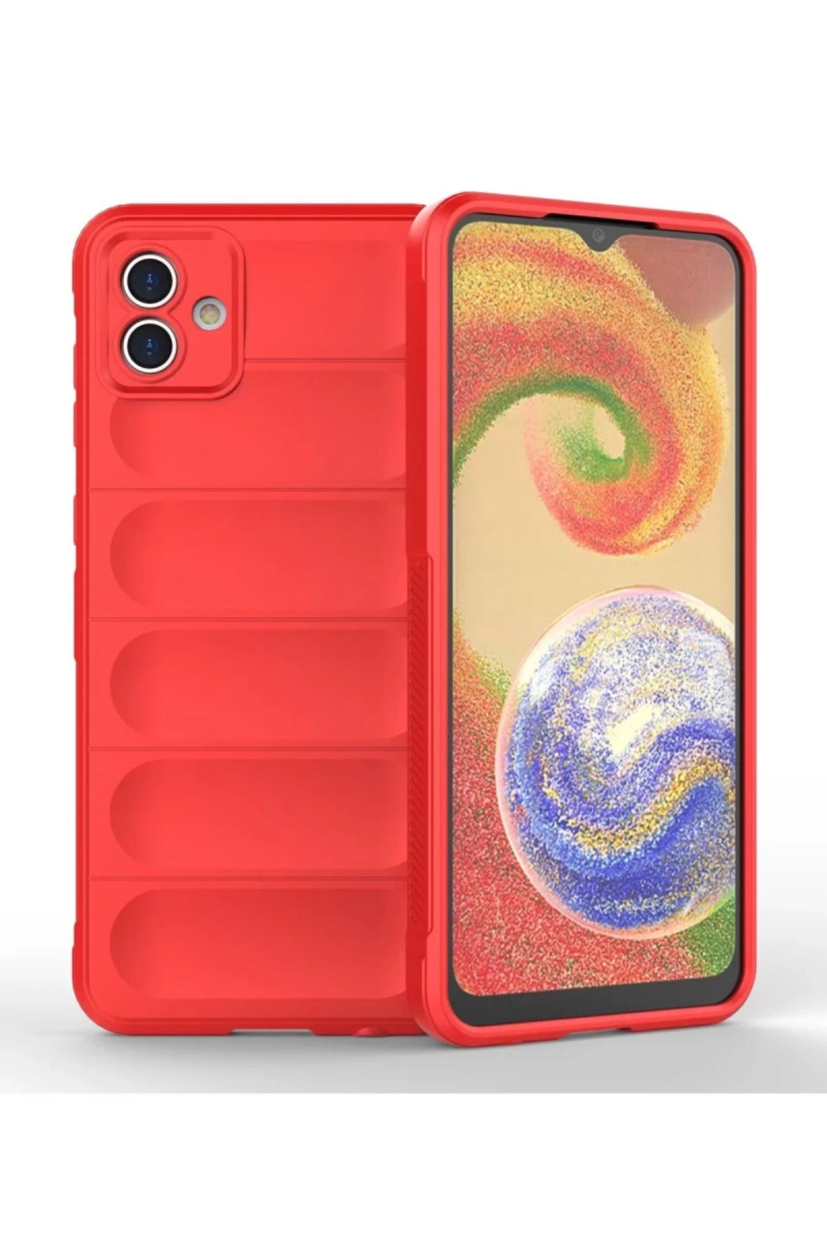 Samsung Galaxy A04 Uyumlu Kılıf Optimum Silikon - Kırmızı