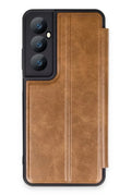 Realme C65 Uyumlu Kılıf Flip Cover - Taba