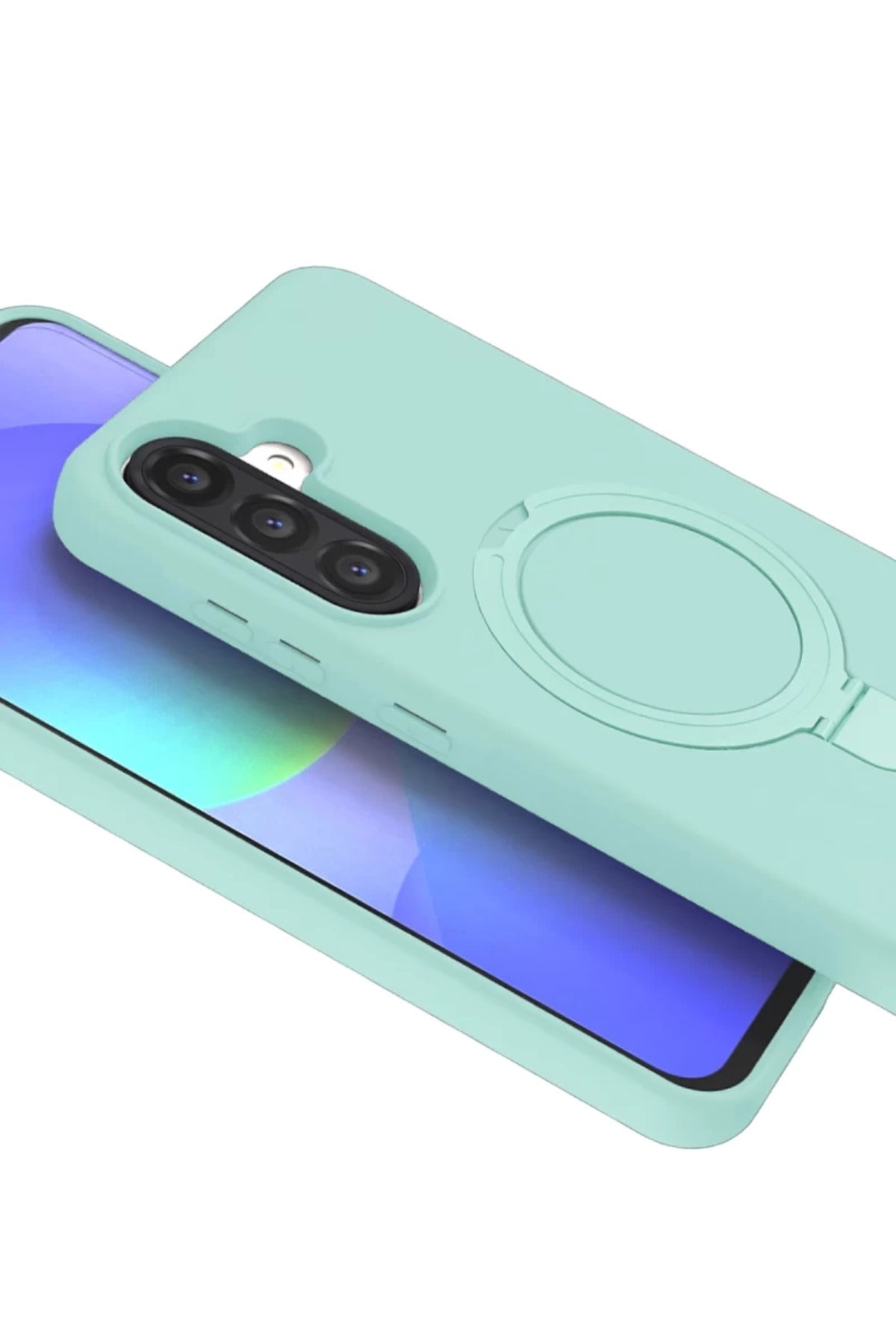 Samsung Galaxy A26 Uyumlu Regal Magsafe Standlı Kapak - Su Yeşili