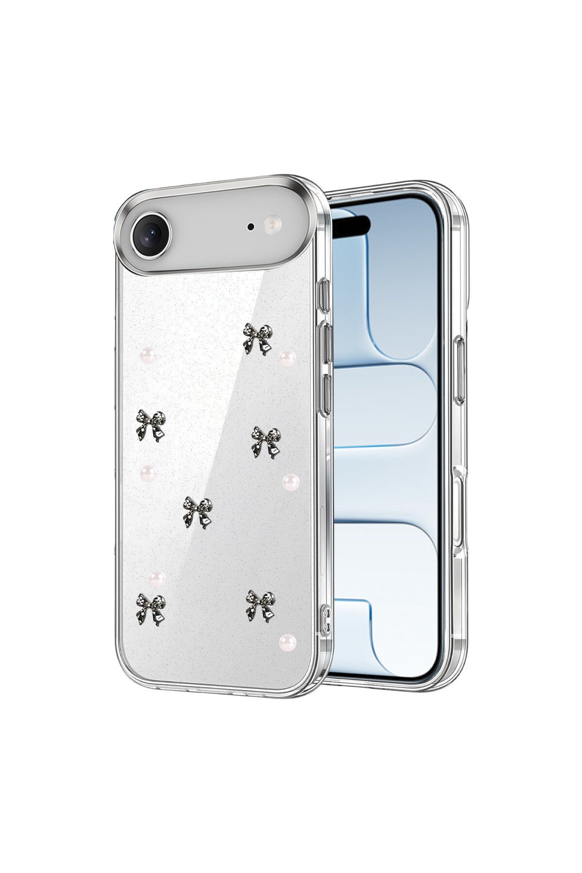 Apple iPhone 17 Air Uyumlu Fiyonk Desenli Kapak - Desen 8