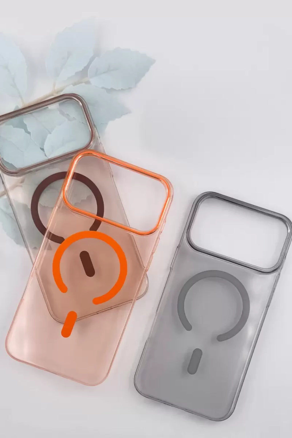 Joko Apple iPhone 17 Pro Max Uyumlu PC Blank Magsafe Kapak - Turuncu