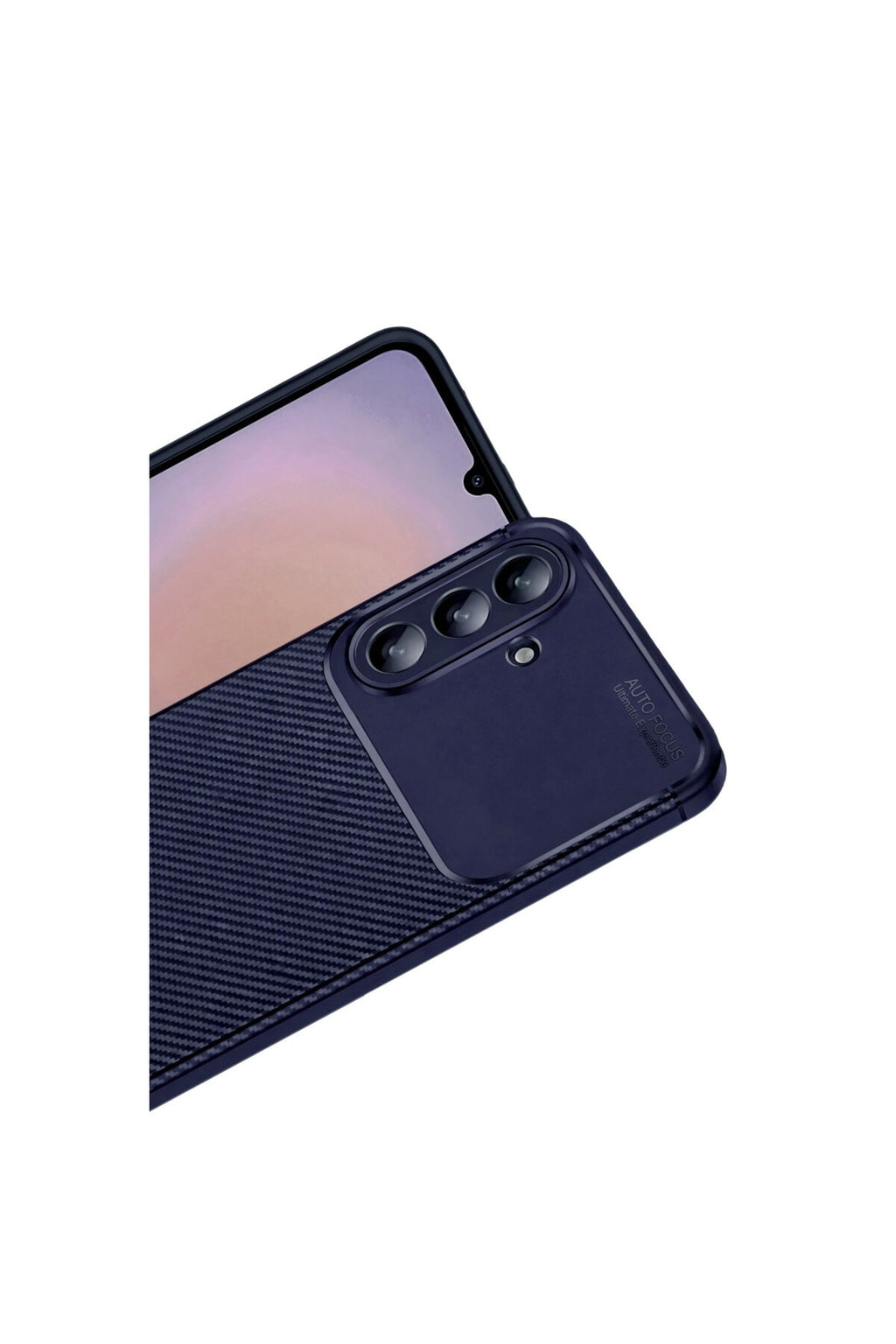 Samsung Galaxy A37 5G Uyumlu Auto Focus Karbon Kapak - Lacivert