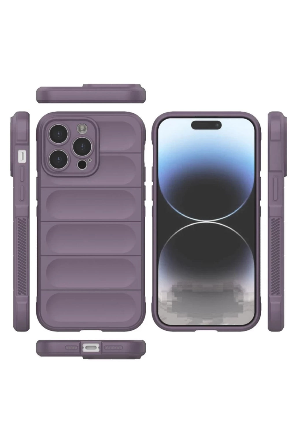 Apple iPhone 14 Pro Uyumlu Kılıf Optimum Silikon - Mor
