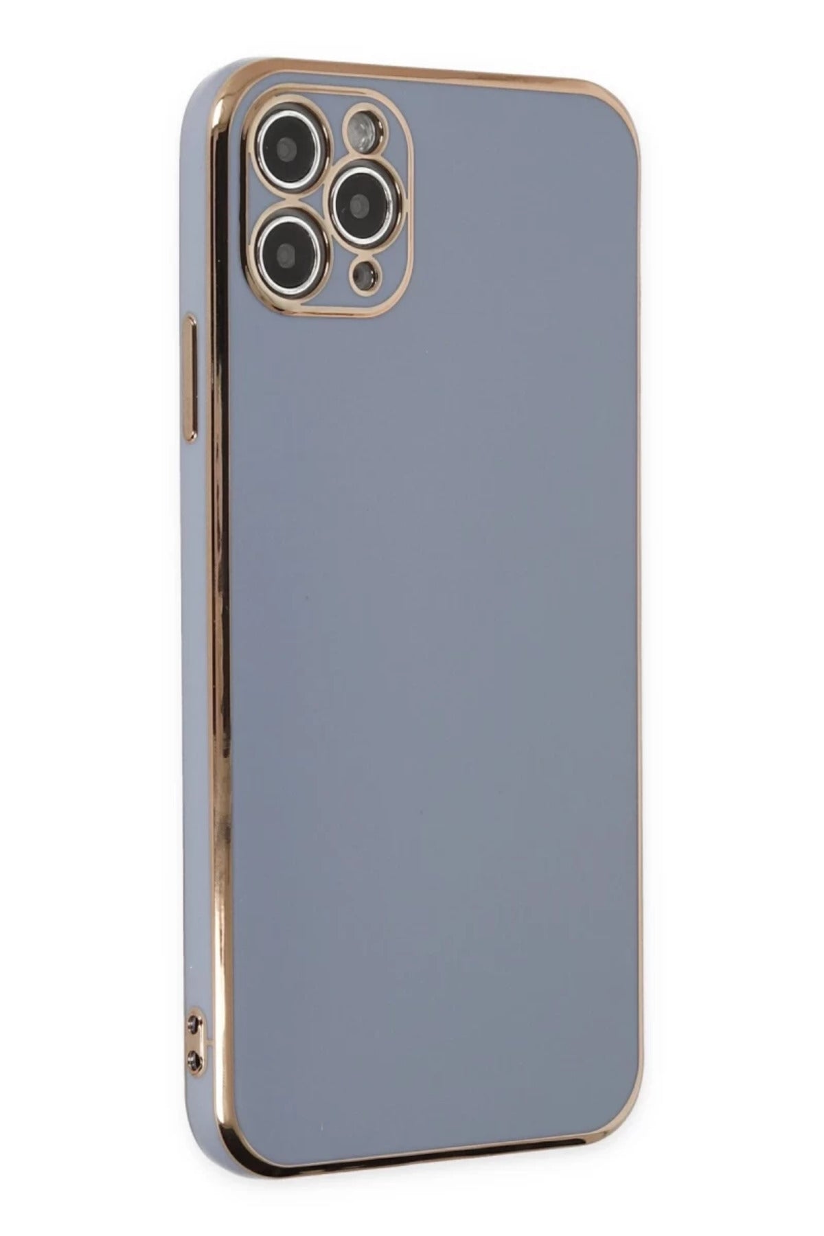 Apple iPhone 11 Pro Max Uyumlu Kılıf Volet Silikon - Mavi