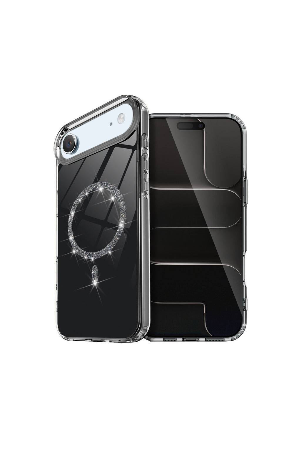 Apple iPhone 17 Air Uyumlu Live Diamond Magsafe Kapak - Siyah