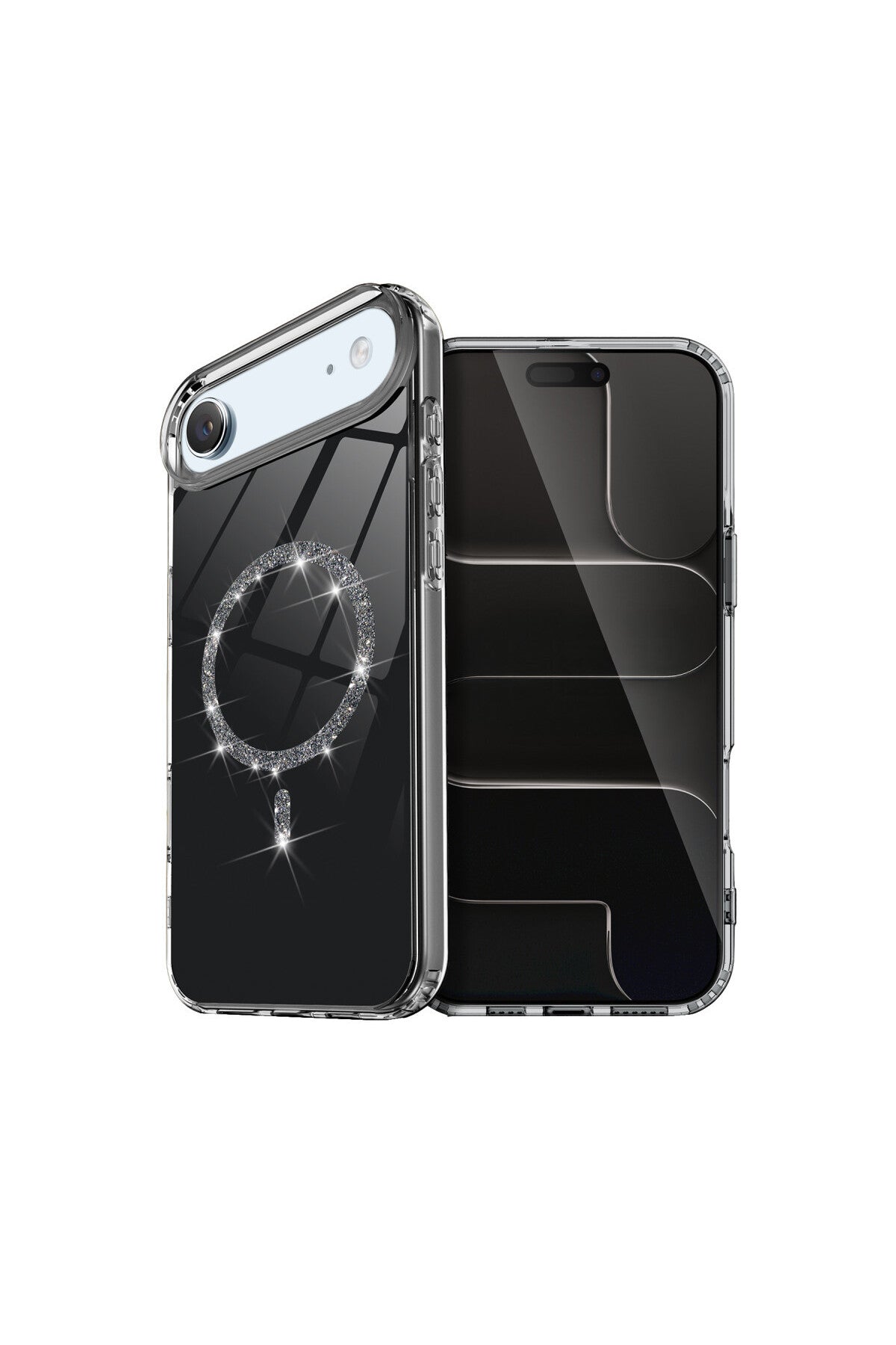 Apple iPhone 17 Air Uyumlu Live Diamond Magsafe Kapak - Siyah
