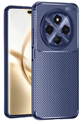 Tecno Spark 30C Uyumlu Kılıf Auto Focus Karbon Kapak - Lacivert