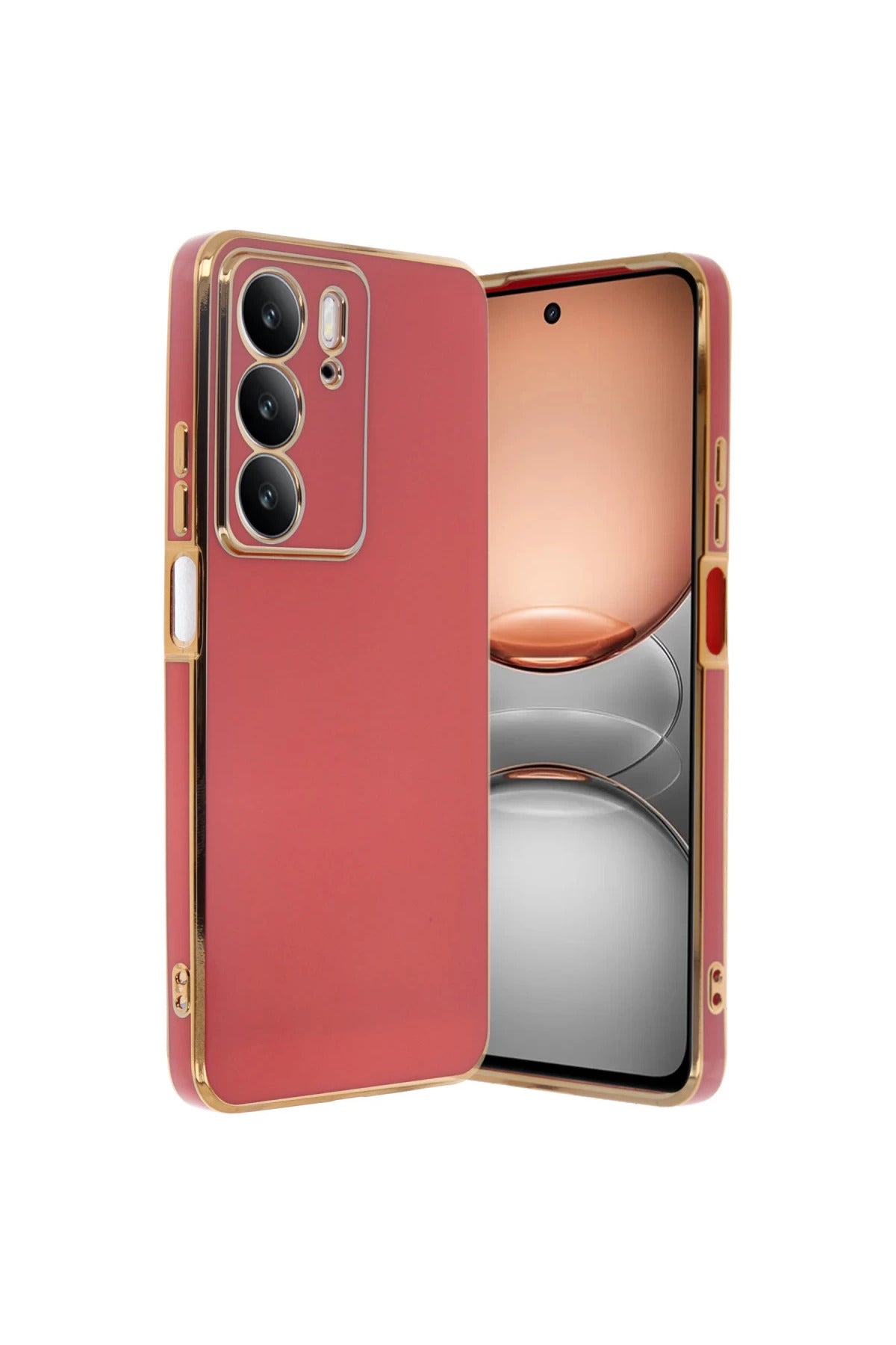 Realme C75 4G Uyumlu Kılıf Volet Silikon - Kırmızı