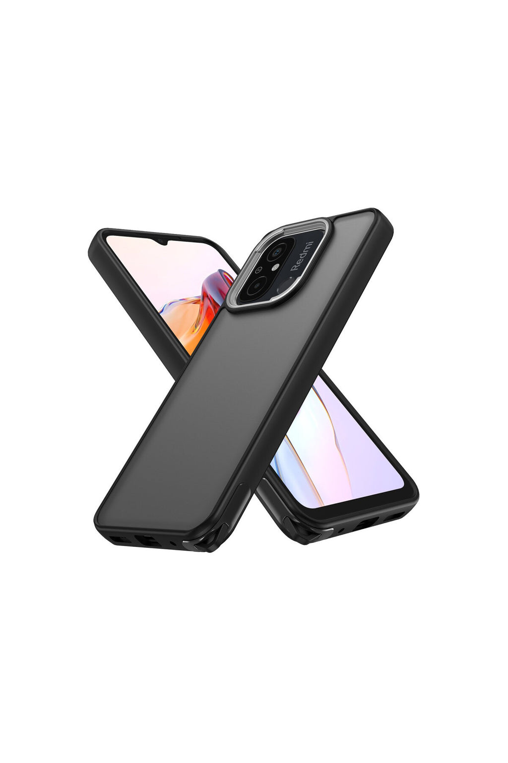 Xiaomi Redmi 12C Uyumlu Kılıf Elegant Kapak - Siyah