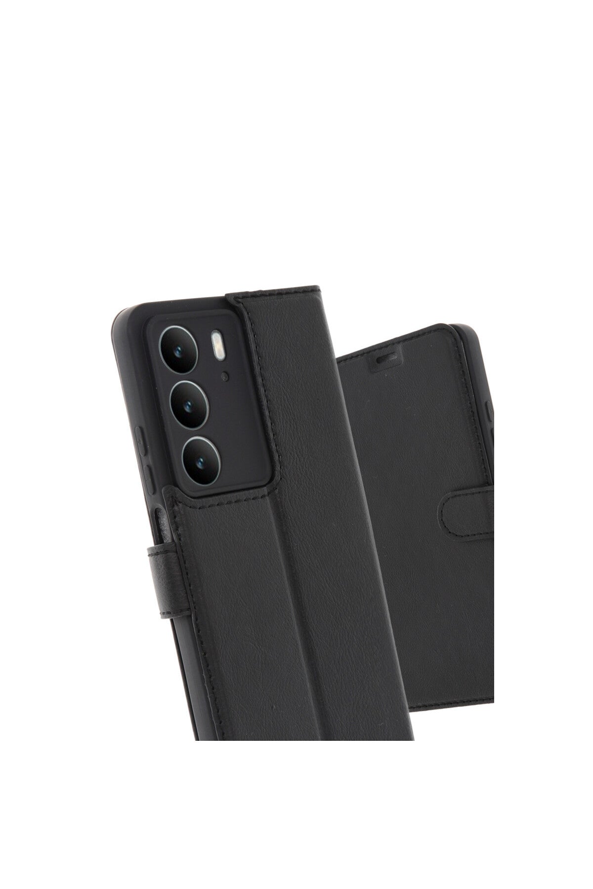 Realme C75 4G Uyumlu Trend S Plus Kapaklı Kılıf - Siyah