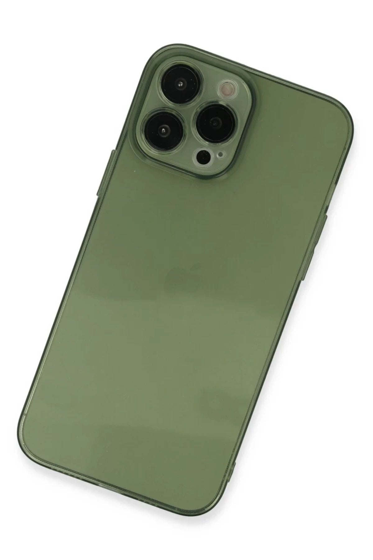 Apple iPhone 13 Pro Uyumlu Kılıf Fly Lens Silikon - Yeşil