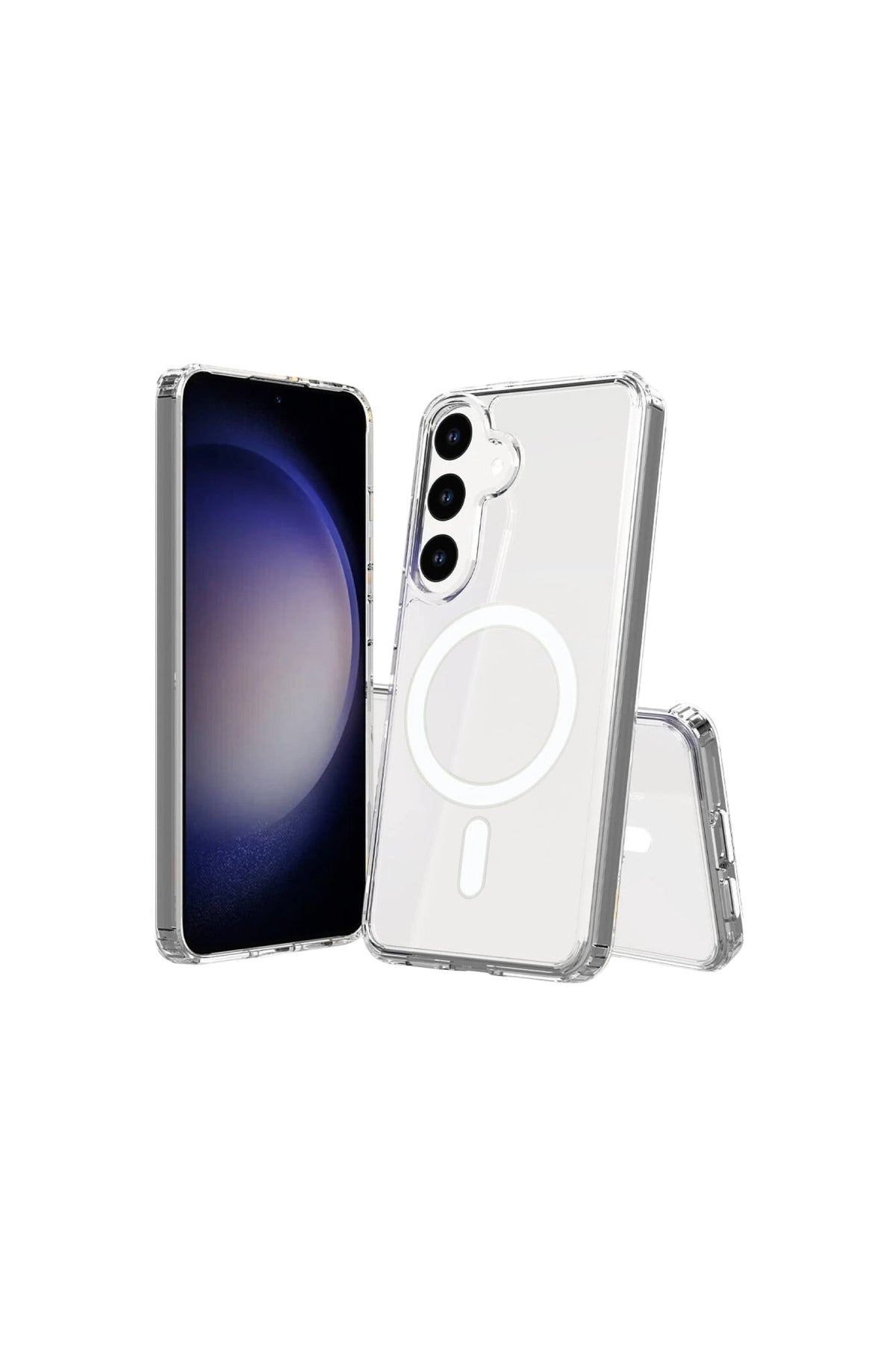Samsung Galaxy S26 Plus Uyumlu Magneticsafe Şeffaf Silikon - Şeffaf