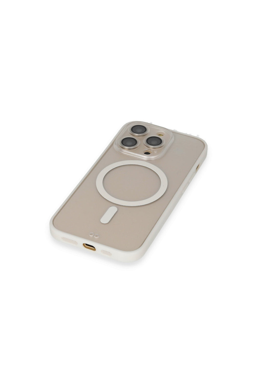 Apple iPhone 14 Pro Uyumlu Kılıf Grand Magneticsafe Kapak - Beyaz