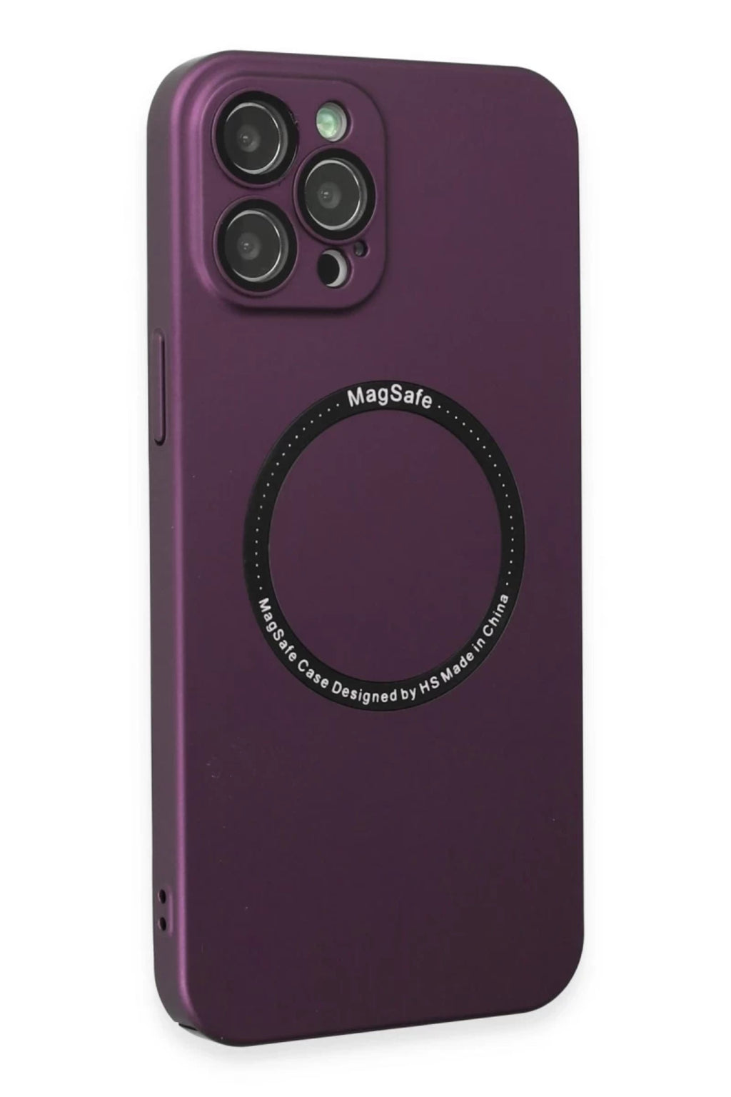 Apple iPhone 12 Pro Uyumlu Kılıf Jack Magneticsafe Lens Silikon - Mürdüm