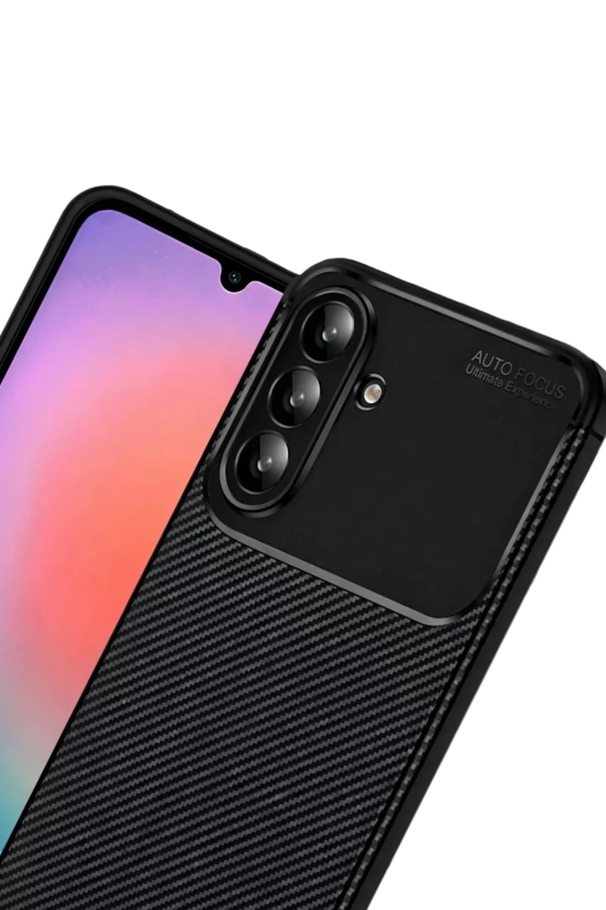 Samsung Galaxy A37 5G Uyumlu Auto Focus Karbon Kapak - Siyah