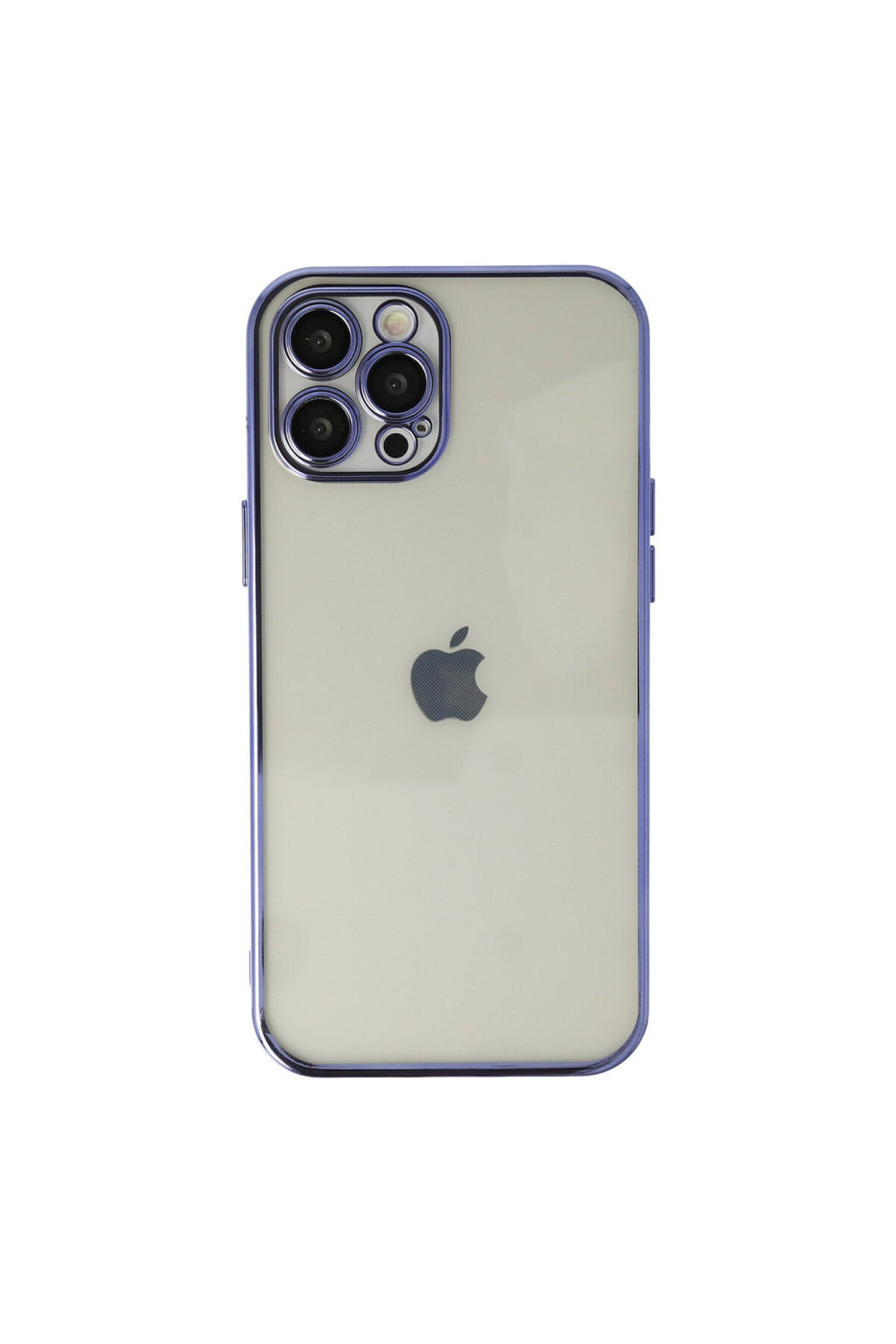 Apple iPhone 12 Pro Uyumlu Kılıf Lensli Silikon - Mor