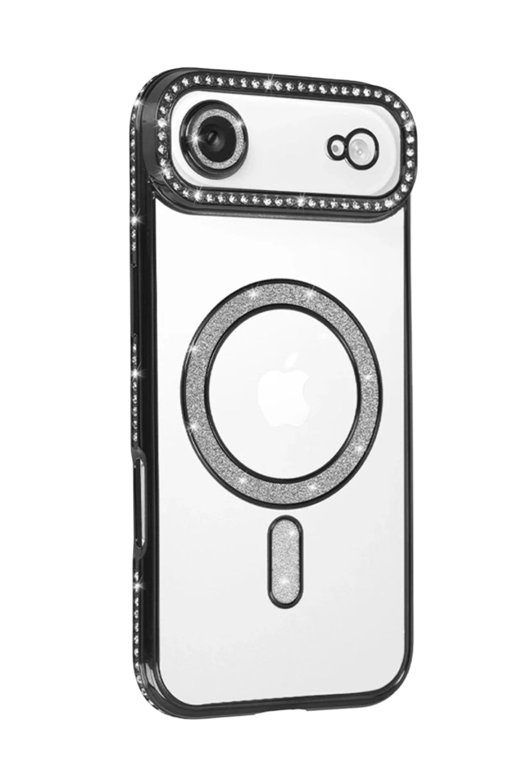 Apple iPhone 17 Air Uyumlu Joke Simli Magneticsafe Kılıf - Siyah