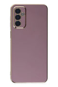 Samsung Galaxy M23 Uyumlu Kılıf Volet Silikon - Mor