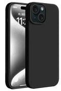 Apple iPhone 15 Uyumlu Kılıf First Silikon - Siyah