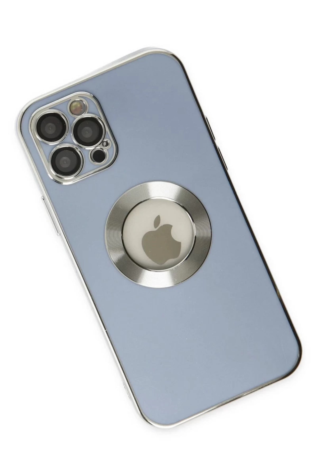 Apple iPhone 12 Pro Uyumlu Kılıf Store Silikon - Sierra Blue