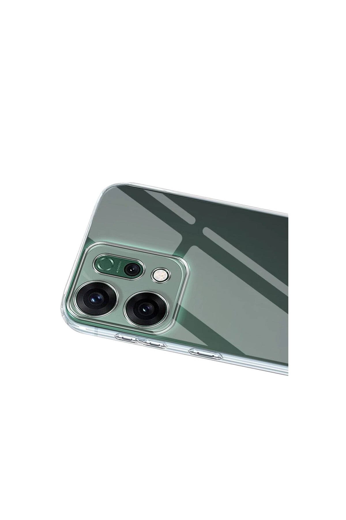 Oppo Reno 14 Uyumlu Kılıf Lüx Şeffaf Silikon - Şeffaf