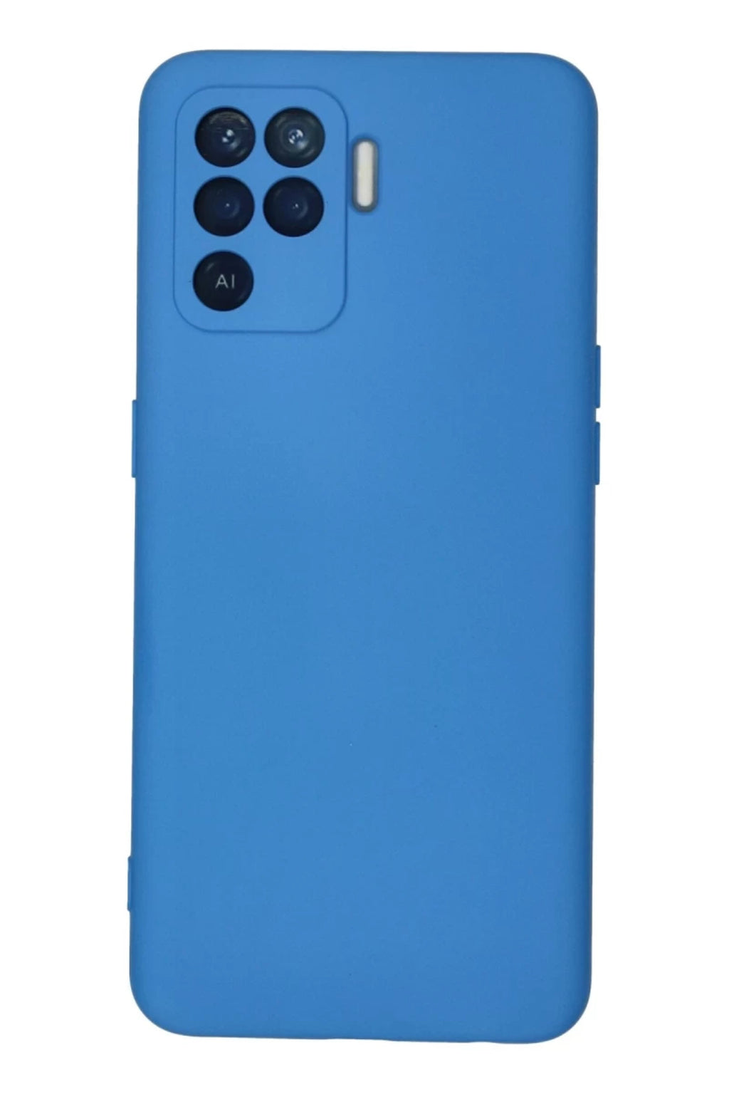 Oppo Reno 5 Lite Uyumlu Kılıf Nano içi Kadife Silikon - Mavi