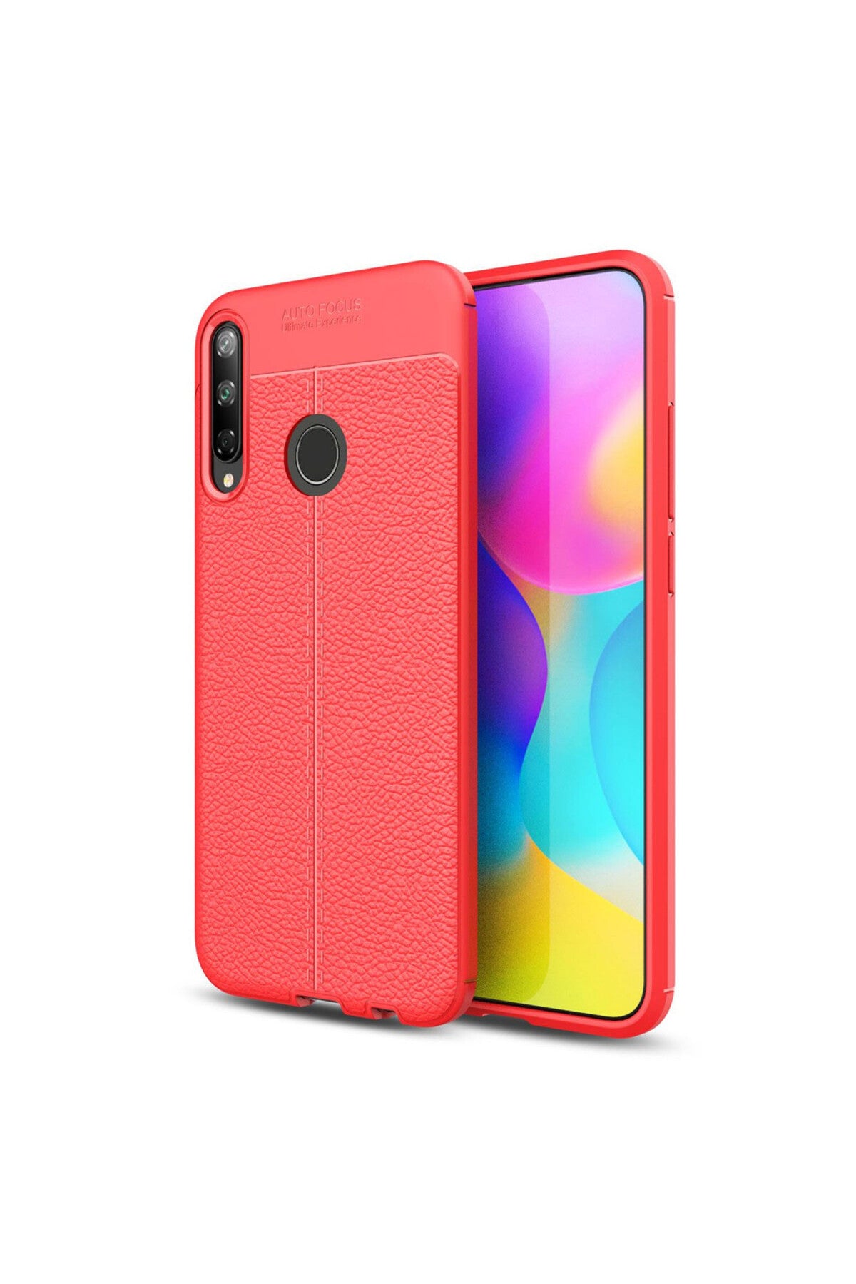 Huawei P40 Lite Uyumlu E Kılıf Auto Focus Kapak - Kırmızı