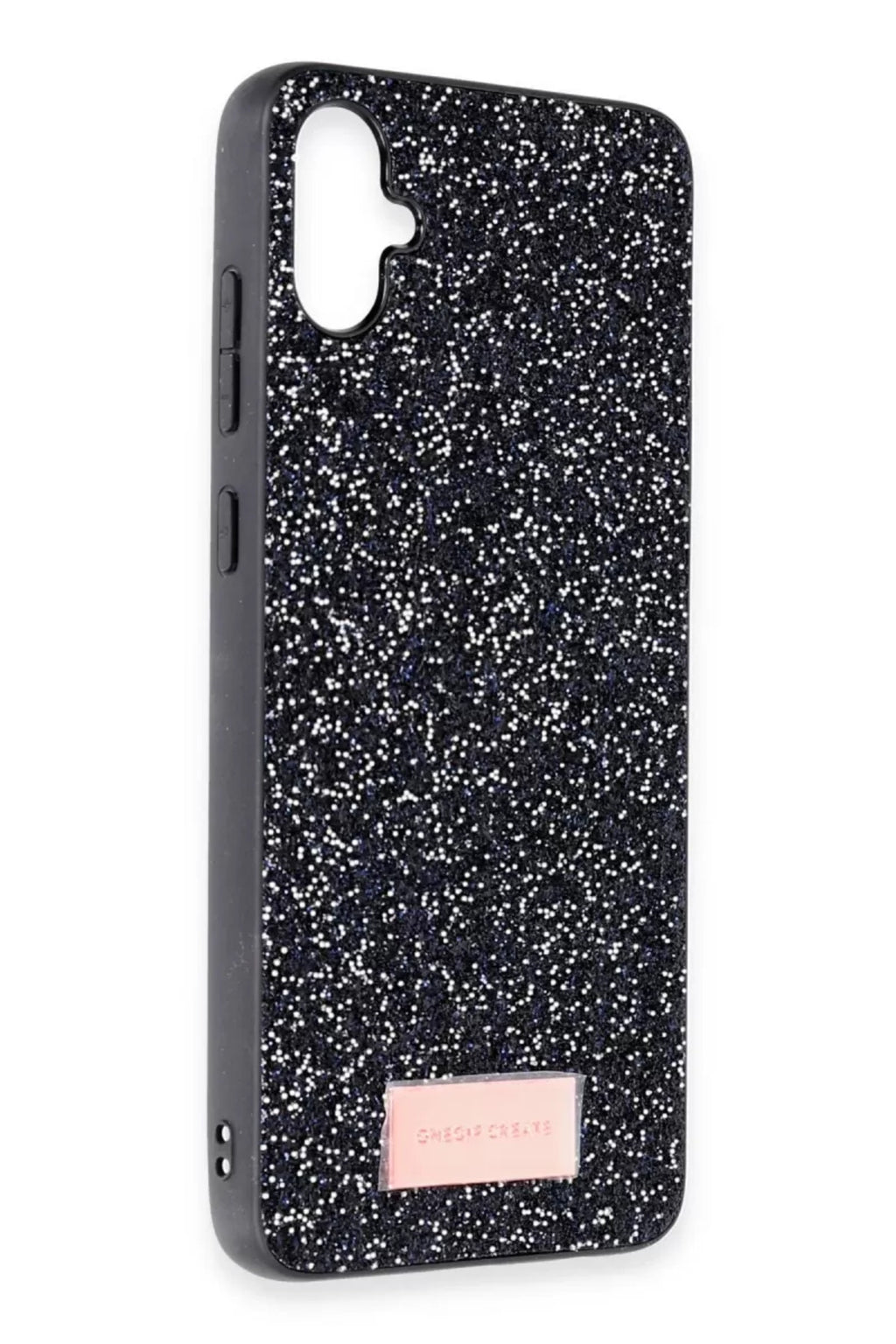 Onegif Samsung Galaxy A05 Uyumlu Bright Simli Kapak - Siyah