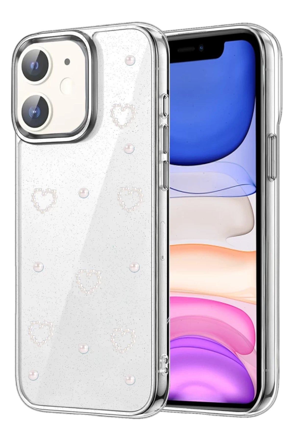 Apple iPhone 11 Uyumlu Fiyonk Desenli Kapak - Desen 10