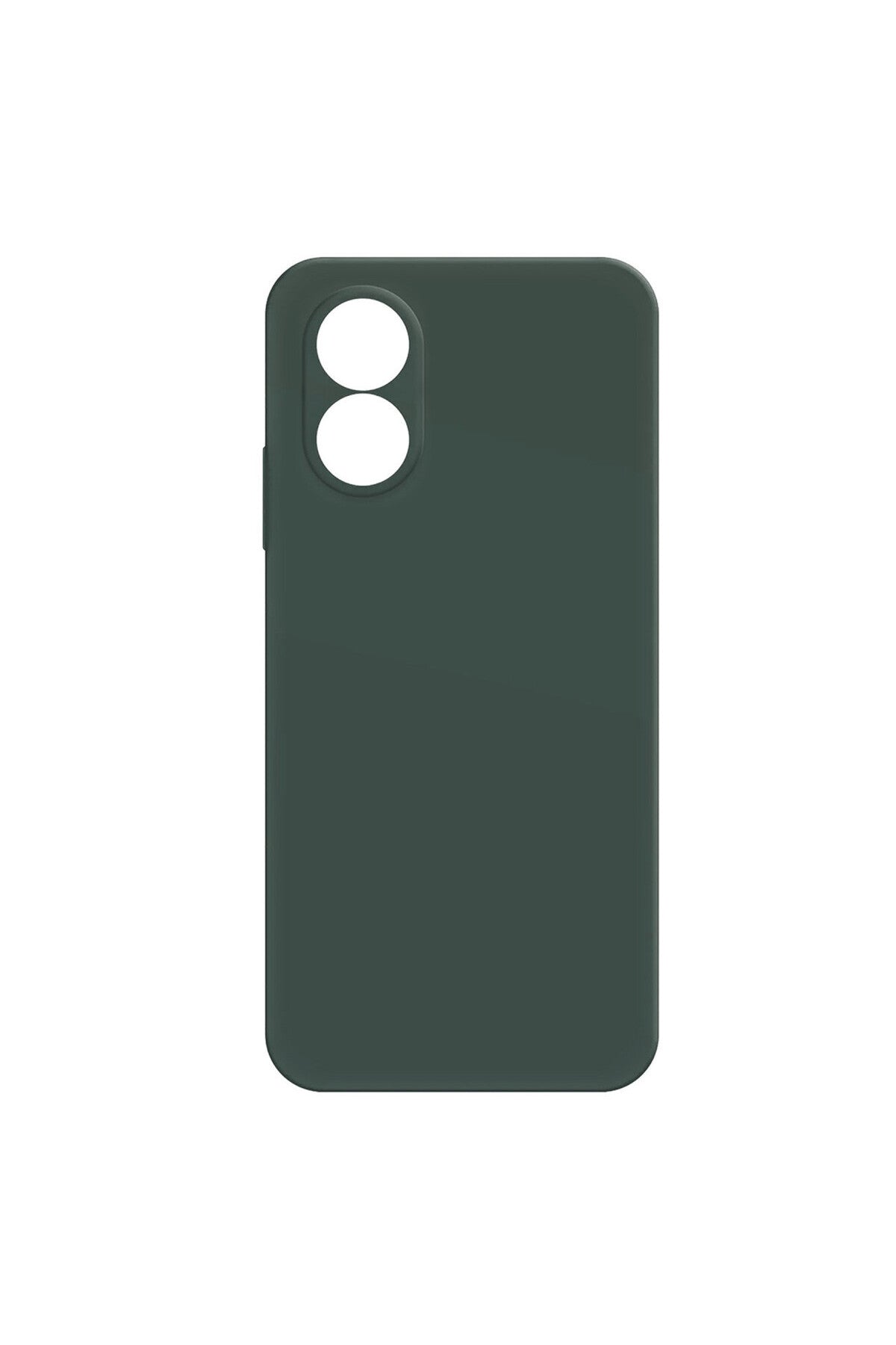 Oppo A38 Uyumlu Kılıf First Silikon - Koyu Yeşil