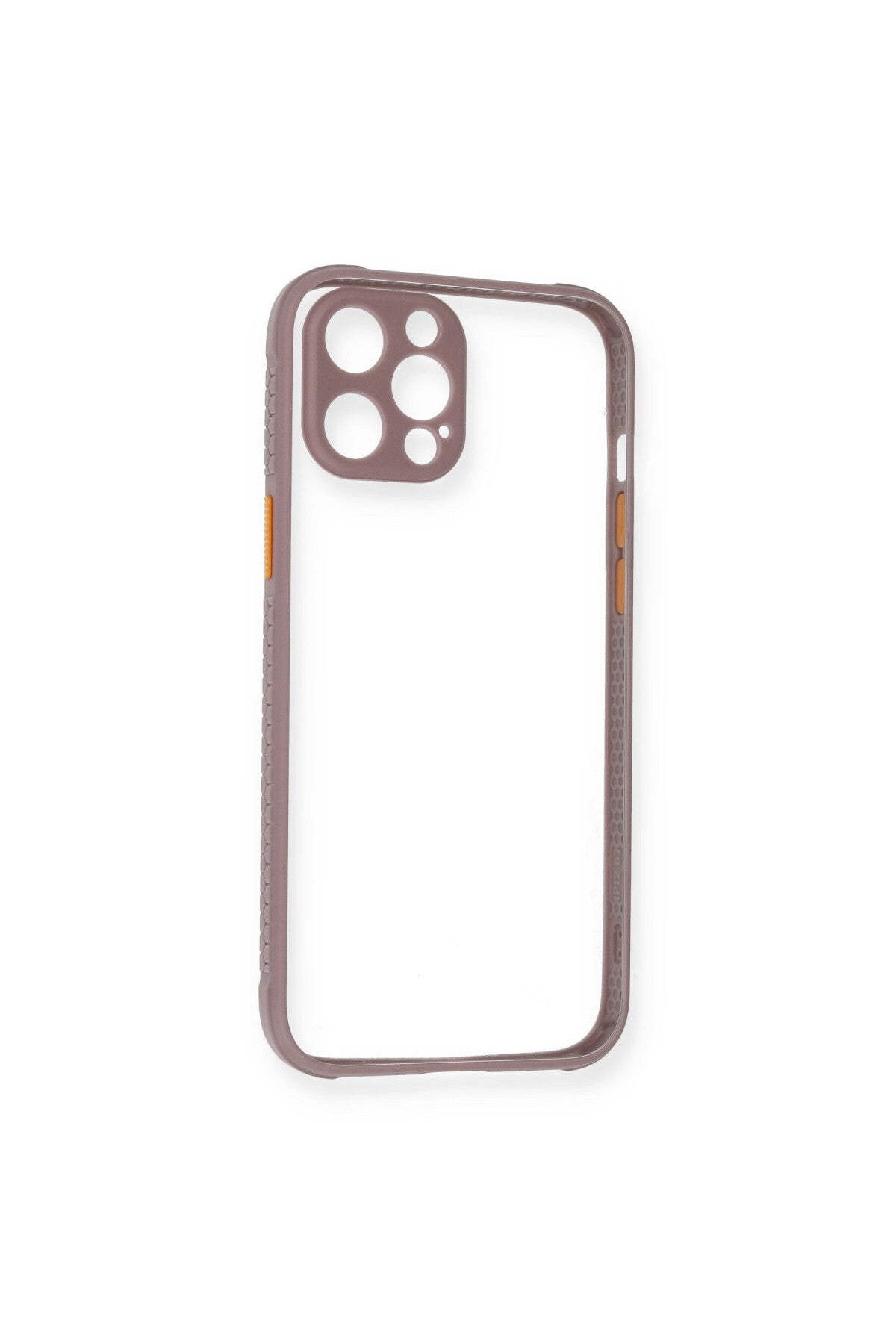 Apple iPhone 12 Uyumlu Kılıf Miami Şeffaf Silikon - Açık Mor