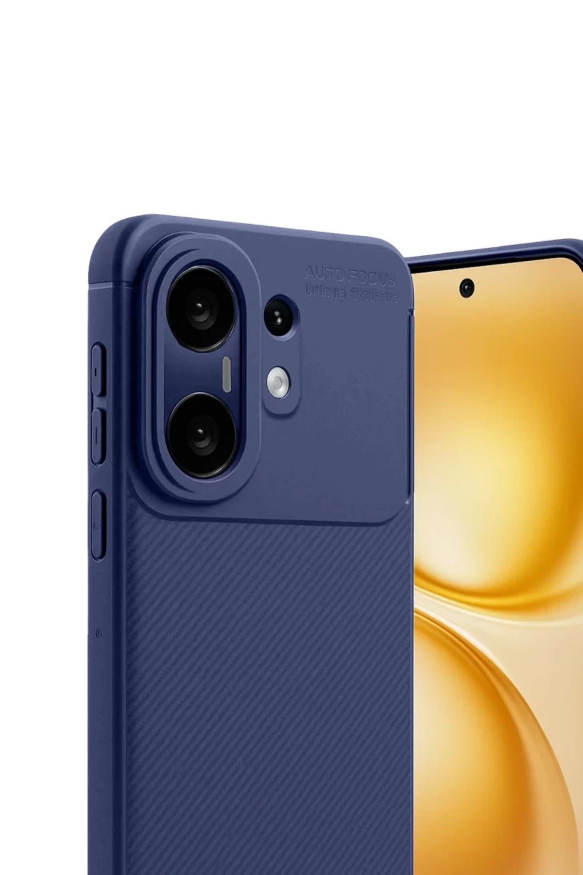 Vivo X200 FE Uyumlu Auto Focus Karbon Kapak - Lacivert