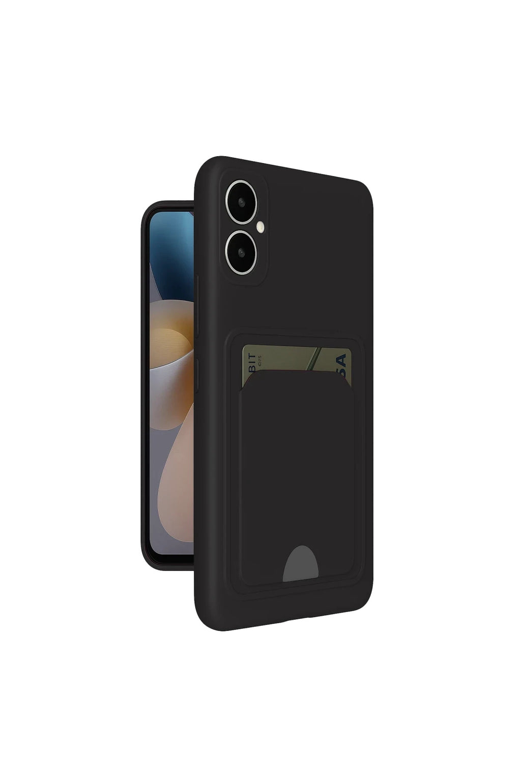 Samsung Galaxy A05 Uyumlu Kelvin Kartvizitli Silikon - Siyah