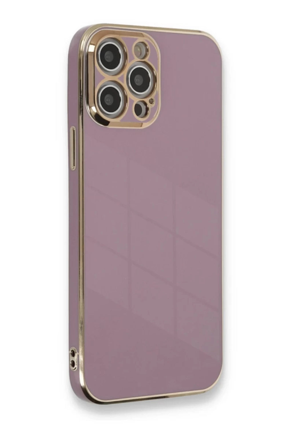 Apple iPhone 12 Pro Uyumlu Kılıf Volet Silikon - Mor