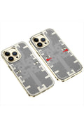 Apple iPhone 14 Pro Uyumlu Kılıf Mekanik Bumper Kapak - Gold